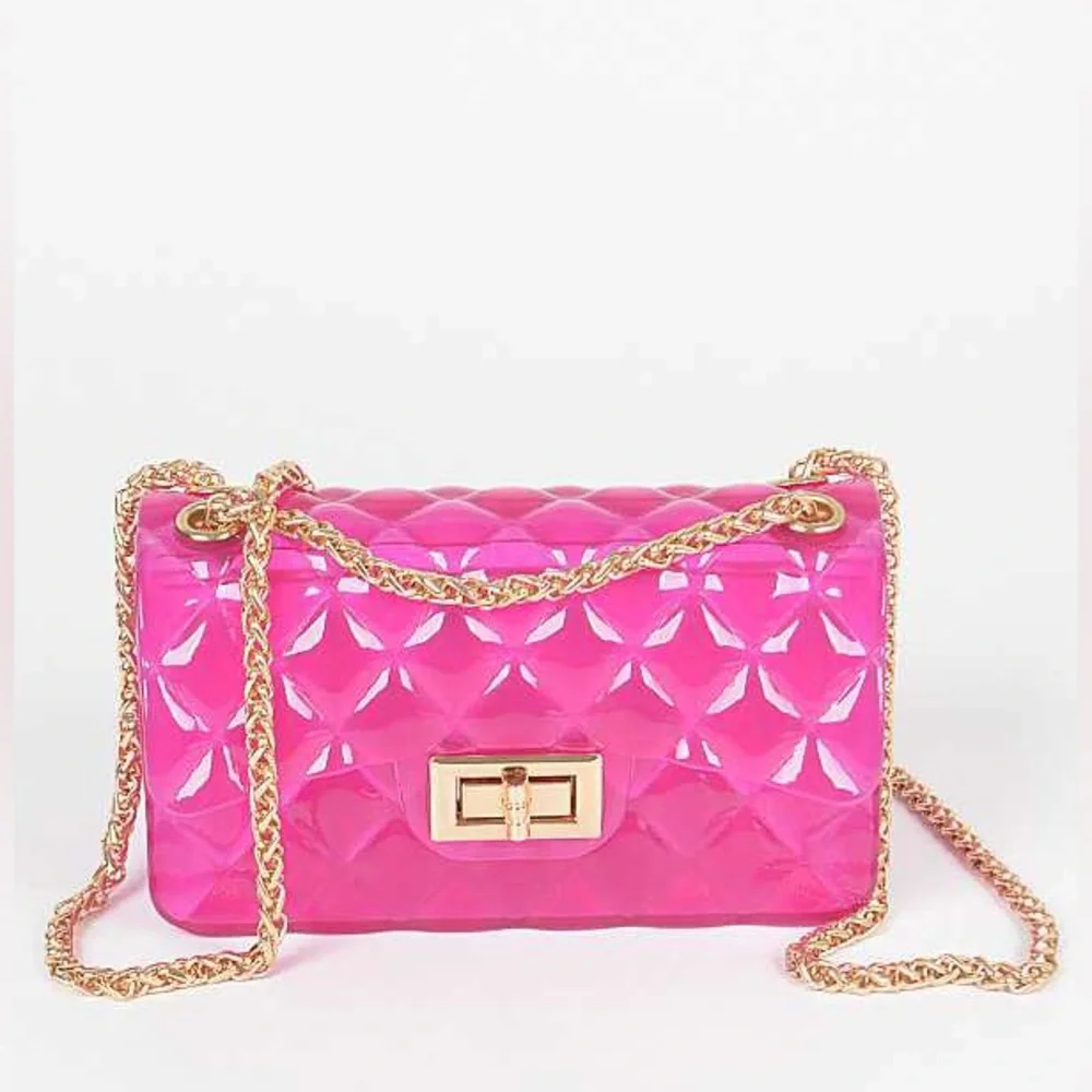 Solid Color Jelly Swing Bag